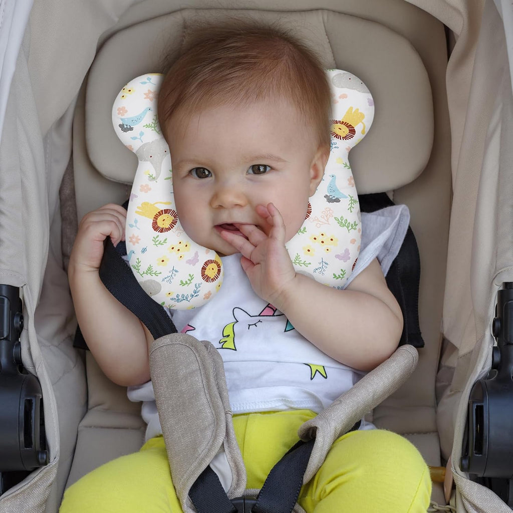 Baby Travel Pillow, Upgrade U-Shape Infant Pillow for Car Seat Pushchair and Stroller, Soft Comfortable Rest Cushion for Kids Newborn and…