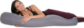 Deluxe Comfort Microbead Body Pillow (47" x 7") – Mooshi Squishy Soft – Prenatal Pregnancy Pillow – Full-Body Side Sleeper – Body Pillow…