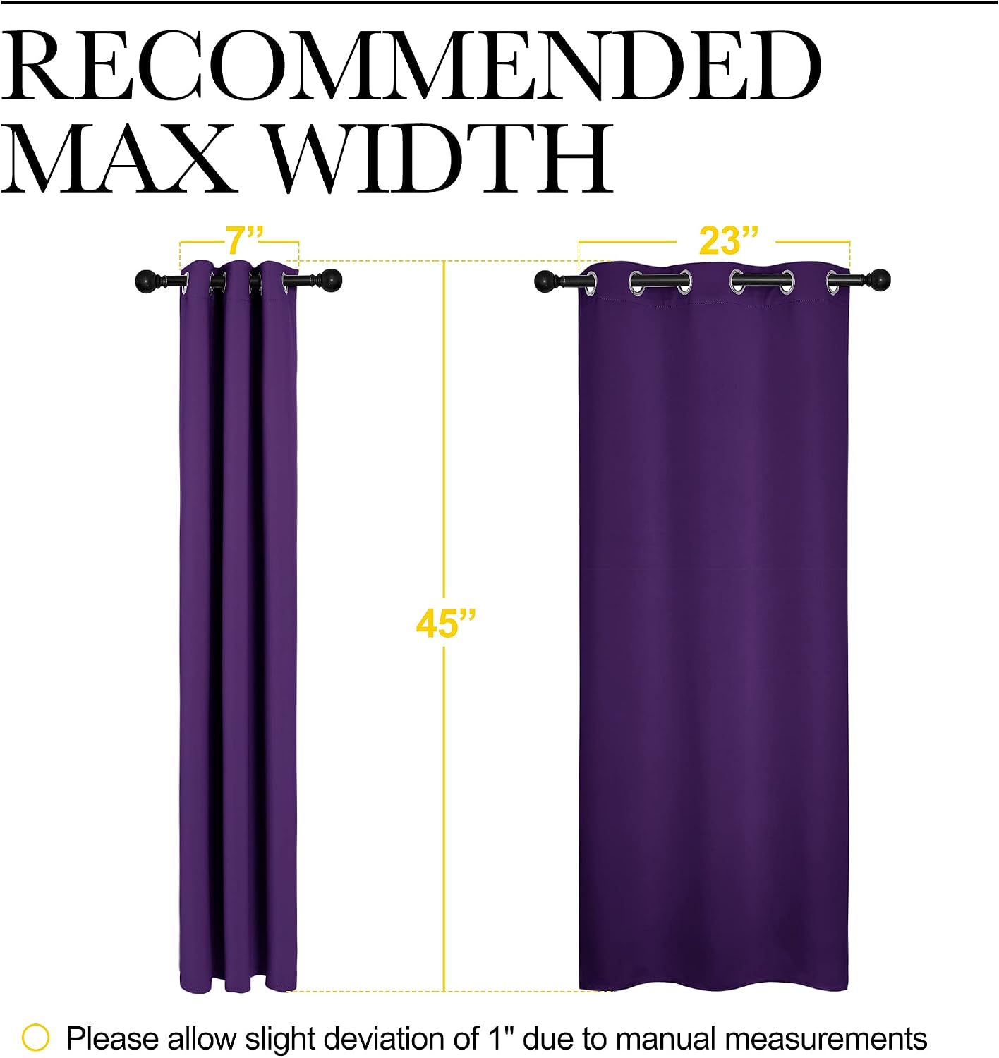 NICETOWN Thermal Insulated Blackout Draperies Curtains, Triple Weave Home Decoration Solid Ring Top Blackout Drape Panels for Bedroom…
