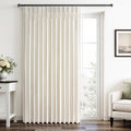 Drapenova 90 Inches Long Velvet Pinch Pleated Curtains for Living Room Bedroom Ivory Modern Luxury Room Darkening Sound Dampening Cu…