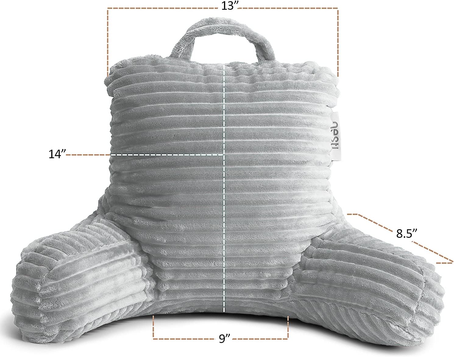 Nestl Reading Pillow for Kids & Teens with Shredded Memory Foam, Luxe Cut Plush Backrest Pillows for Reading and Gaming, For use on…