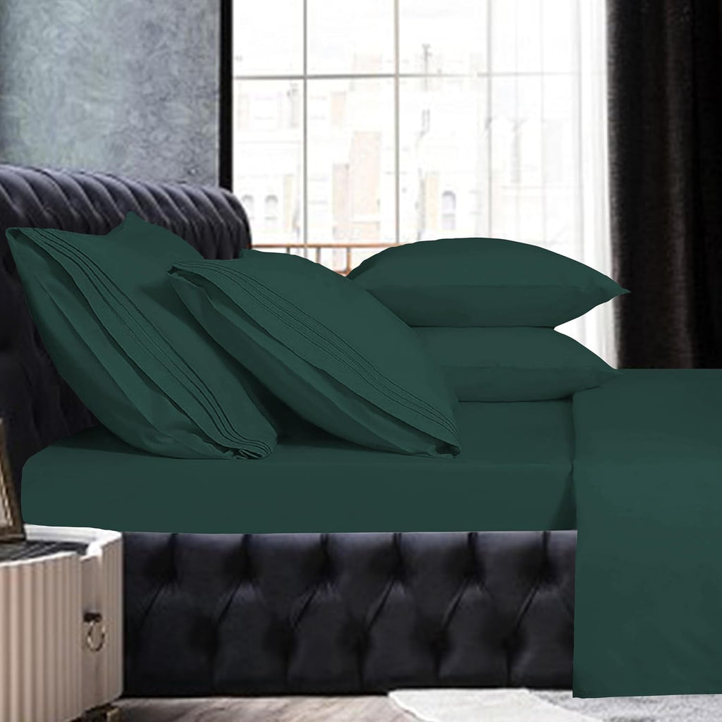 MocassiLuxuryBedding Mocassi Full Sheet Set - Luxury Hotel 1800 Premier Bedding Sheets & Pillowcases - Ultra Soft Breathable & Cooling Bed…
