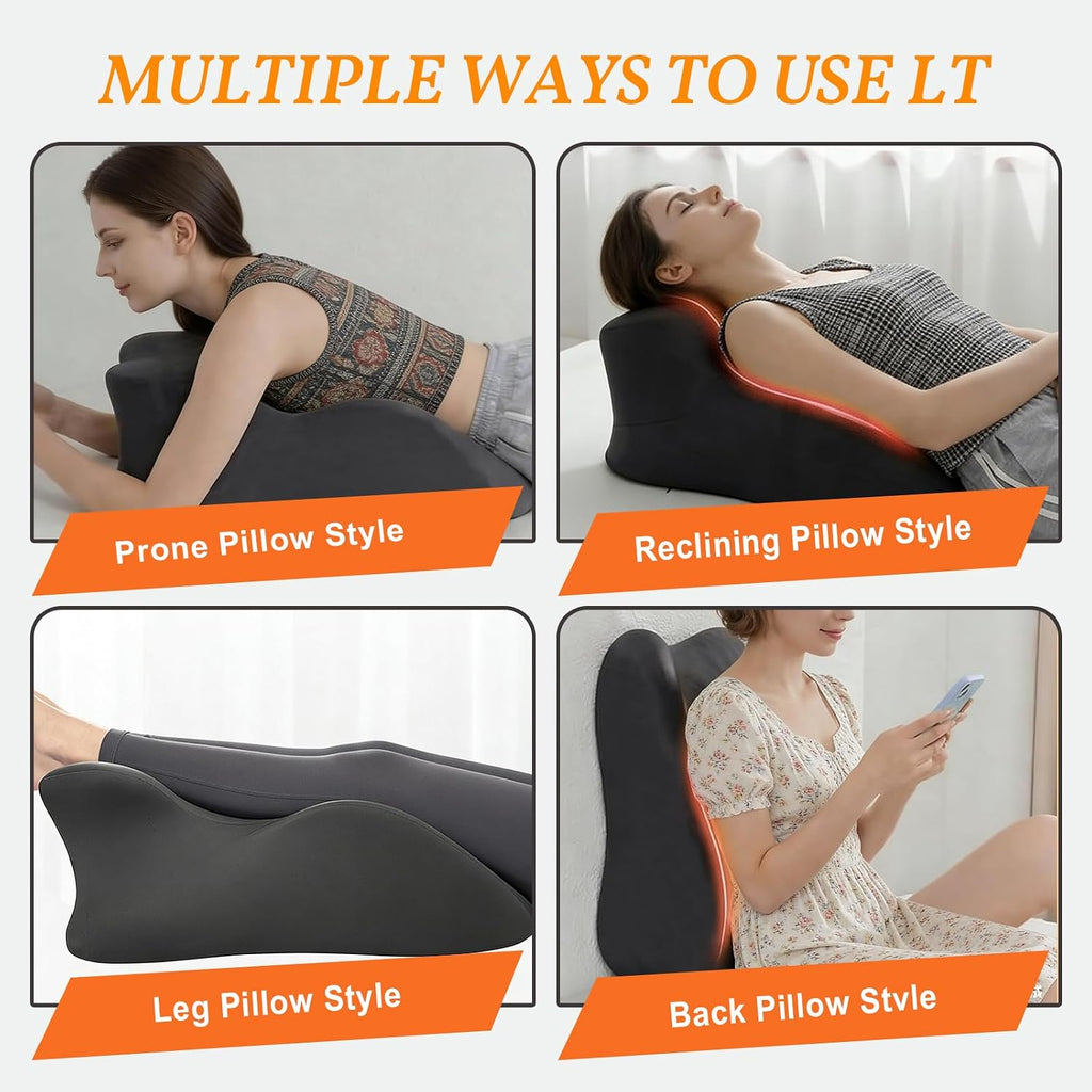 Cililave Extra Large Size Memory Foam Ergonomic Pillow – Prone Support Orthopedic Pillow for Sleeping, Reading & Back Body Pillow Su…