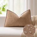 KevinTextile Kevin Textile 12x24 Inch Lumbar Pillow Cover 1 Pack Soft Boucle Textured Decorative Waterproof Rectangle Cushion Elegant Accen…