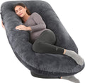 U-Shaped Full Body Pregnancy Pillow for Sleeping – 57" Maternity Pillow with Removable Cover, Support for Back, Legs, Belly & Hips…