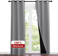 Nicetown Full Shade Curtain Panels, Pair of Energy Smart & Noise Blocking Out Blackout Drapes for Dining Room Window, Thermal Insulated Gue…