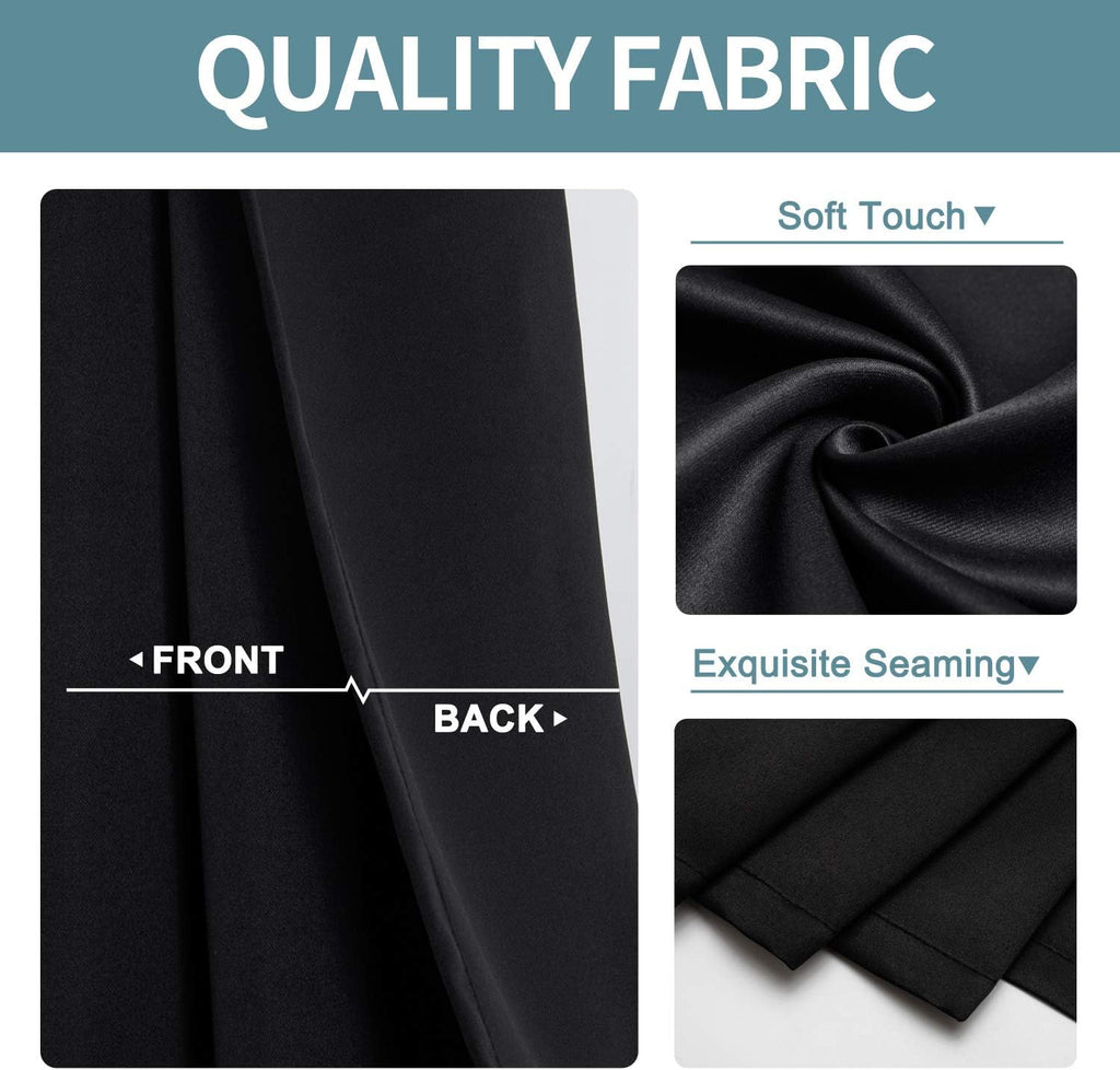 ChrisDowa Blackout Door Curtains for Doorway Privacy, Grommet Closet Curtains for Bedroom Closet Door, Thermal Insulated Temporary Doorway…