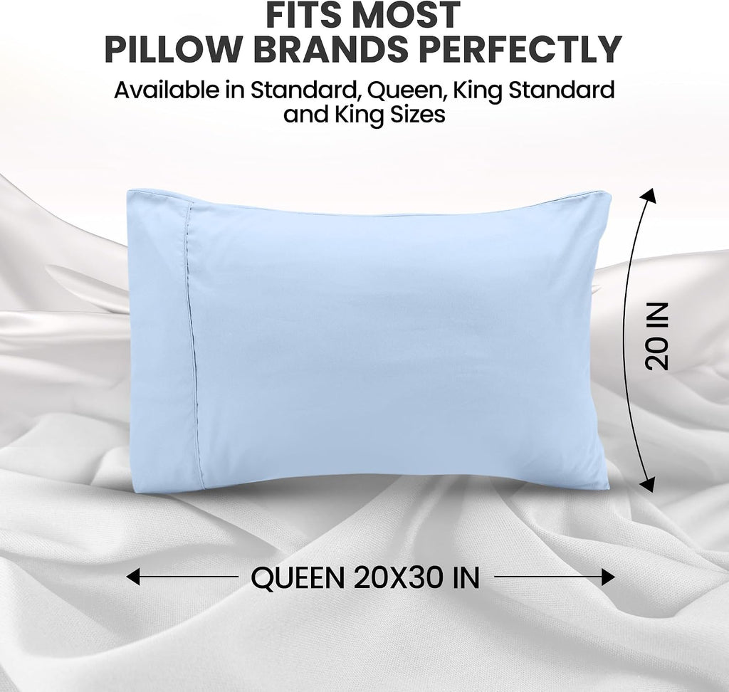 Utopiabedding Utopia Bedding Queen Pillow Cases - 2 Pack - Envelope Closure - Soft Brushed Microfiber Fabric - Shrinkage and Fade Resistant…