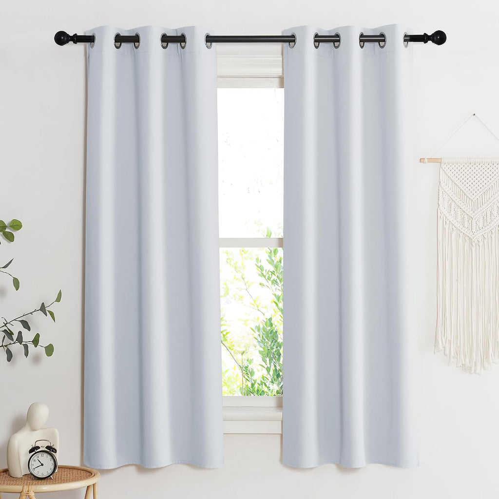 NICETOWN Room Darkening Window Treatment Curtain, Cloud Grey, Single Panel, 34 by 72, Energy Smart Thermal Insulated Block Out Sunlight…