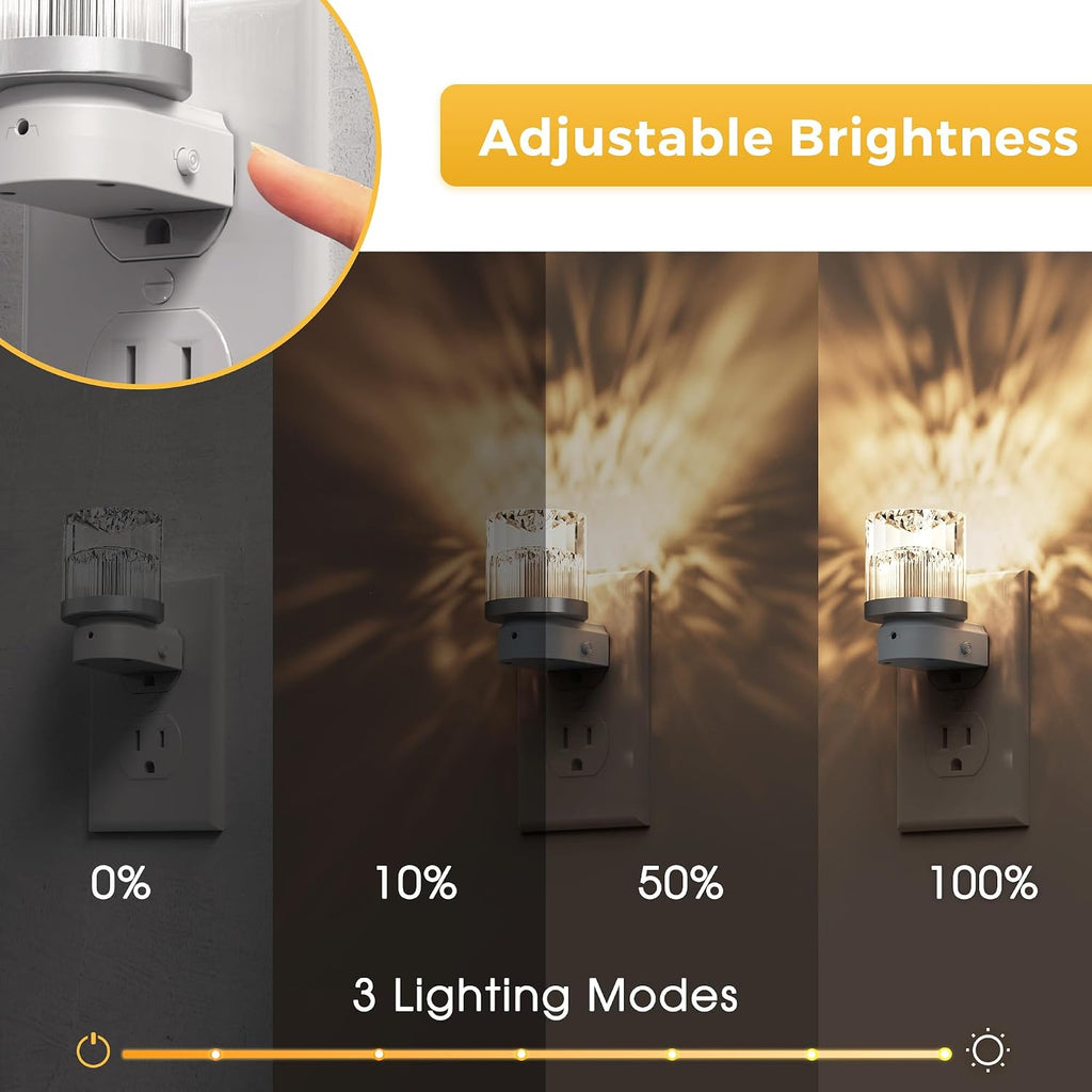 L LOHAS LED Night Light, Night Lights Plug into Wall, 3000K Soft Light LED NightLights, Built in Dusk to Dawn Sensor for Hallway…