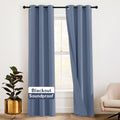 Rybhome RYB HOME Acoustic Curtains Blackout Privacy Window Treatment Thermal Insulating 3-in-1 Curtain Set for Baby Nursery Bedroom Living…