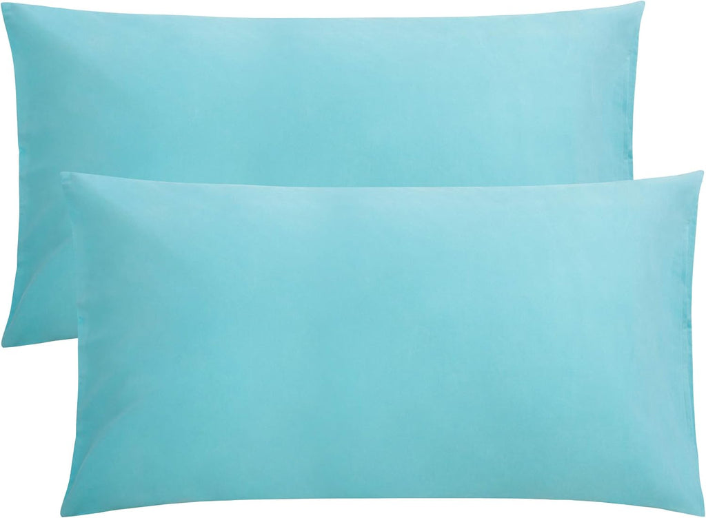 FLXXIE King Pillow Cases Set of 2, Soft Microfiber Pillow Covers with Envelope Closure, Wrinkle, Fade and Stain Resistant Pillowcases…