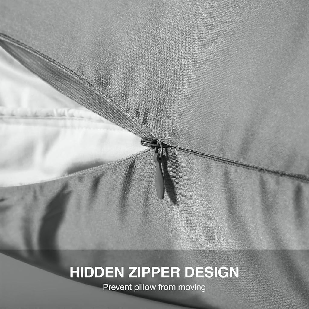 Mulberry Silk Pillowcase for Hair and Skin Queen Size 20"X 30" with Hidden Zipper, Softer Than Silk Pillow Cases Queen Smooth Cooling…