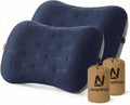 Inflatable Camping Pillow - Ultralight Compact Air Pillow for Travel, Backpacking & Hiking - Ergonomic Neck & Lumbar Support - Portable…