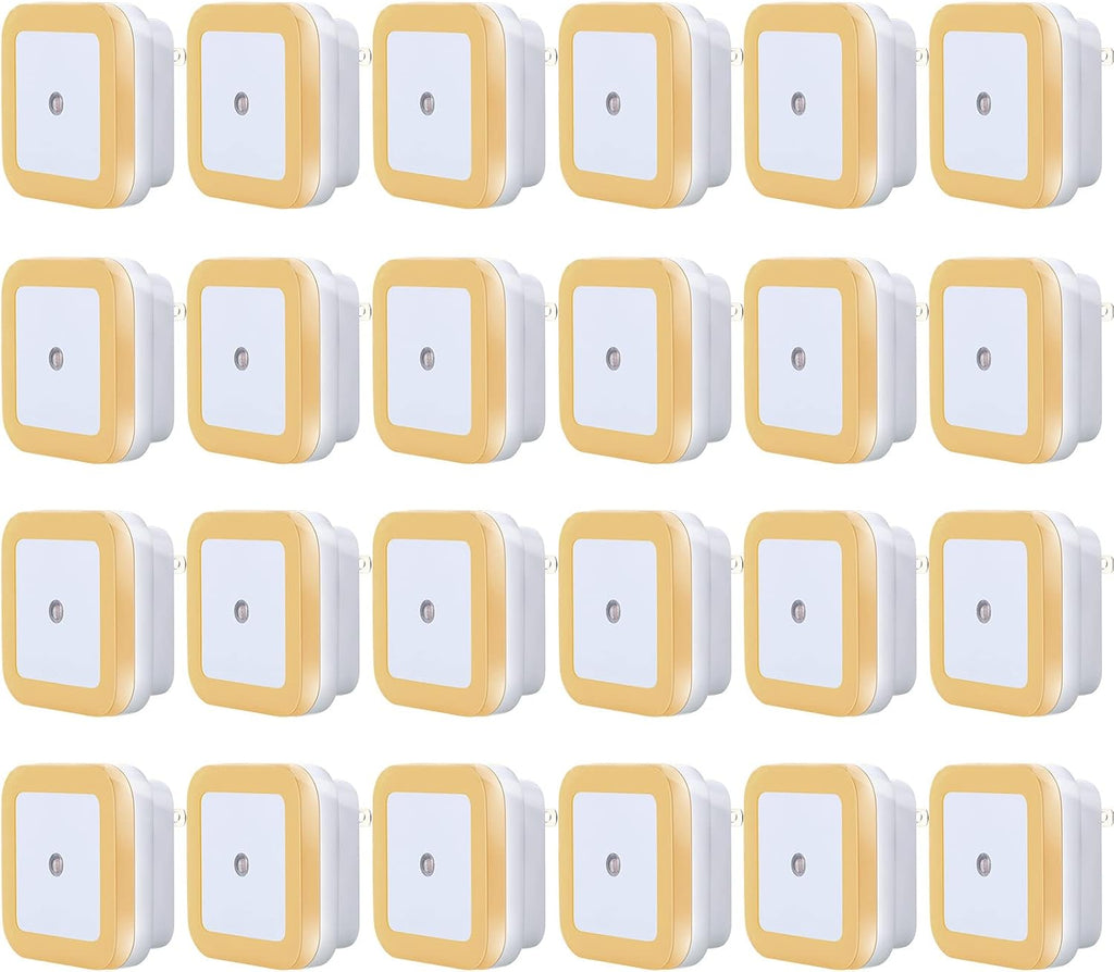 Hortsun 24 Packs LED Night Lights Plug into Wall with Smart Dark Sensor Automatic Hallway Plug in Lights for Bedroom, Bathroom, Toilet…
