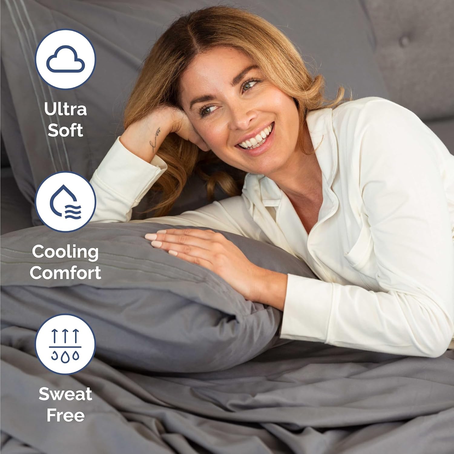 Cal King Size 4 Piece Sheet Set - Comfy Breathable & Cooling Sheets - Hotel Luxury Bed Sheets for Women & Men - Deep Pockets, Easy-Fit…