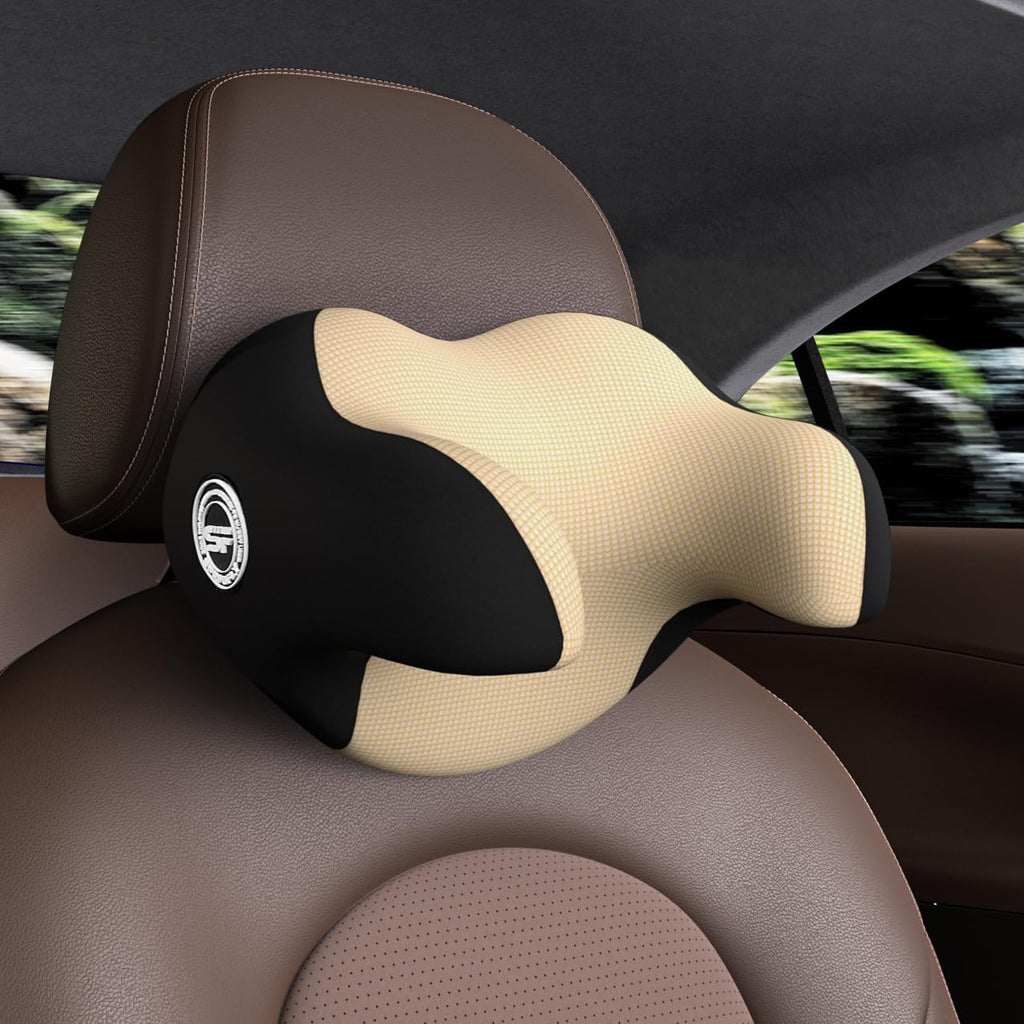 Really Helpful Car Headrest Pillow, Car Neck Pillow for Sleeping with Adjustable Strap, 100% Memory Foam & Breathable Removable Cover…