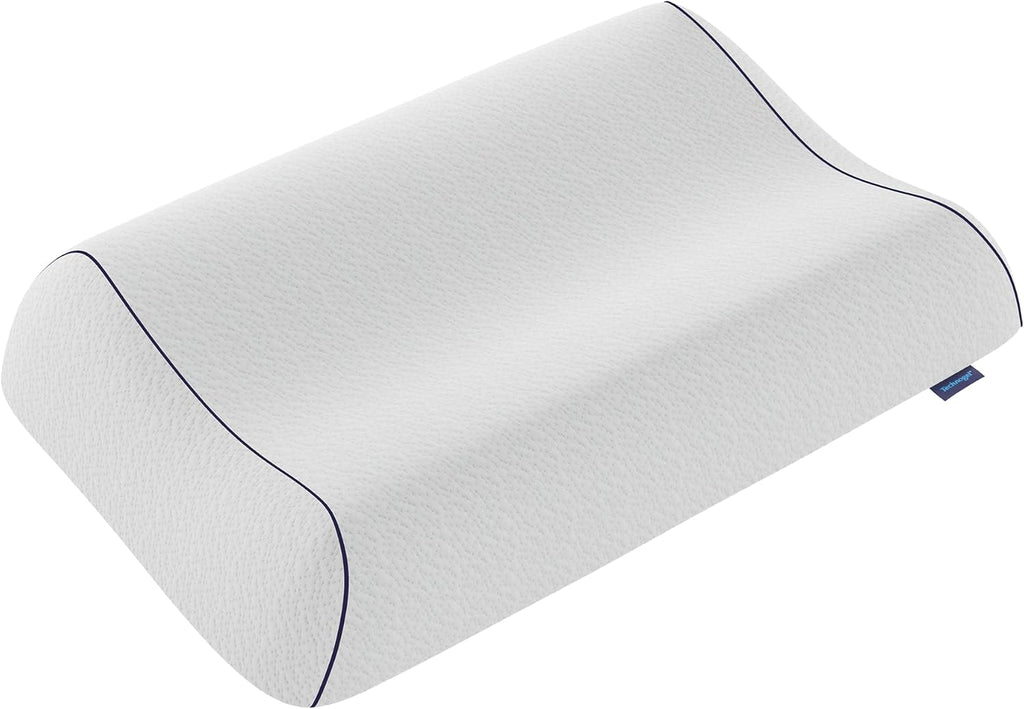 Technogel Anatomic Cooling Gel Pillow – Dual-Height (5.5" & 4.5") Cervical Spine Support, Memory Foam Base, Washable Cover, Side & Back Sle…