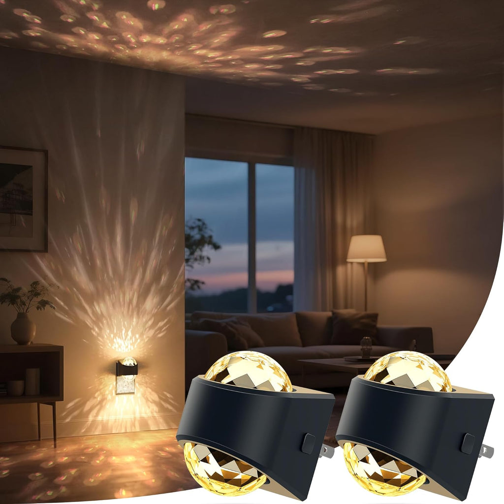 Night Light, Night Lights Plug into Wall, LED Projector Night Light, Soft White for Bedroom, Dimmable Brightness Dusk to Dawn Nightlight…