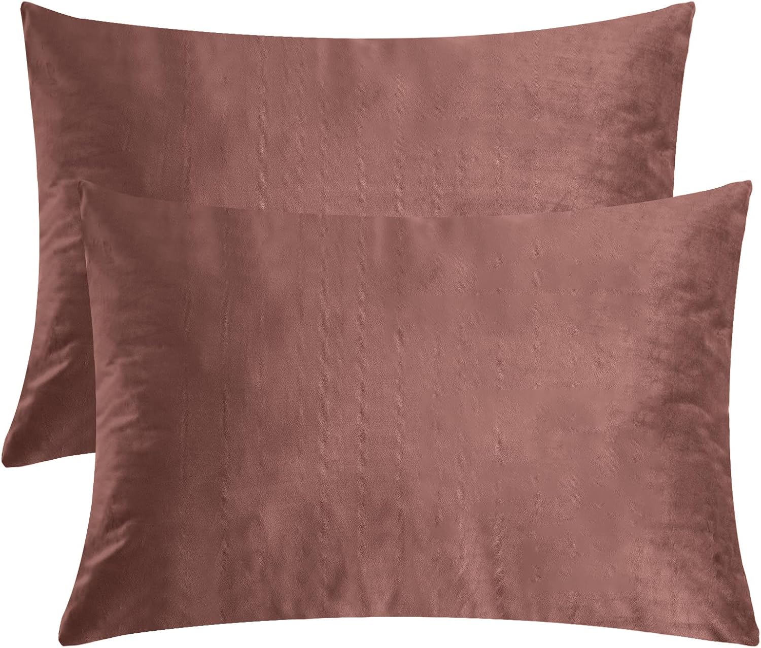 StangH Wild Rose Pink Soft Velvet Pillowcase Bed Pillow Cover for Hair and Skin, Queen Size 20 x 30 inches Set of 2, Luxury Warm Pillow Cov…