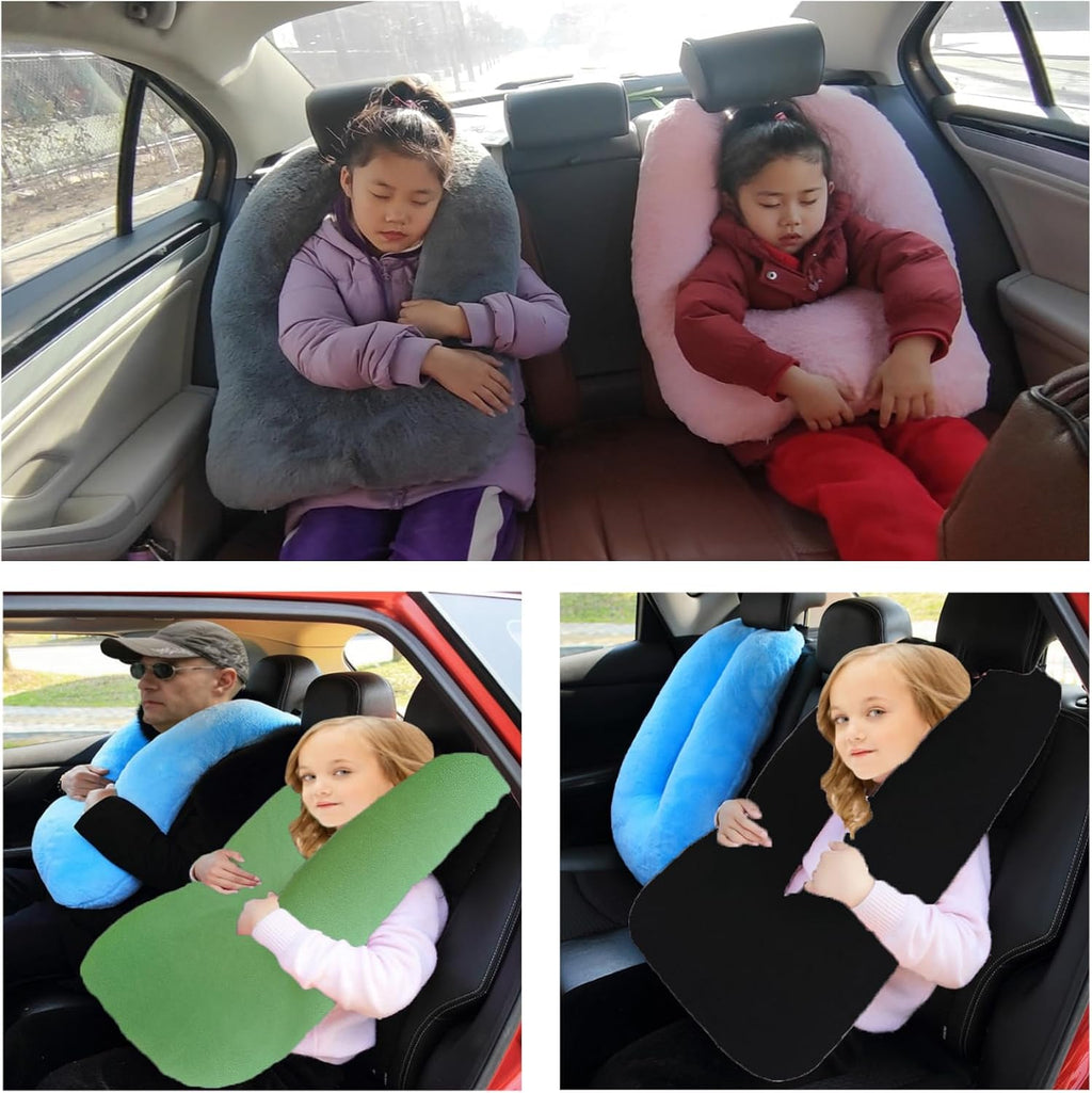 FHSGGP Travel Pillow Car Pillow Kid Car Sleeping The Sleeping Aid for Adults and Kids on Road Trips Sponge Kids Travel Pillow Provides…