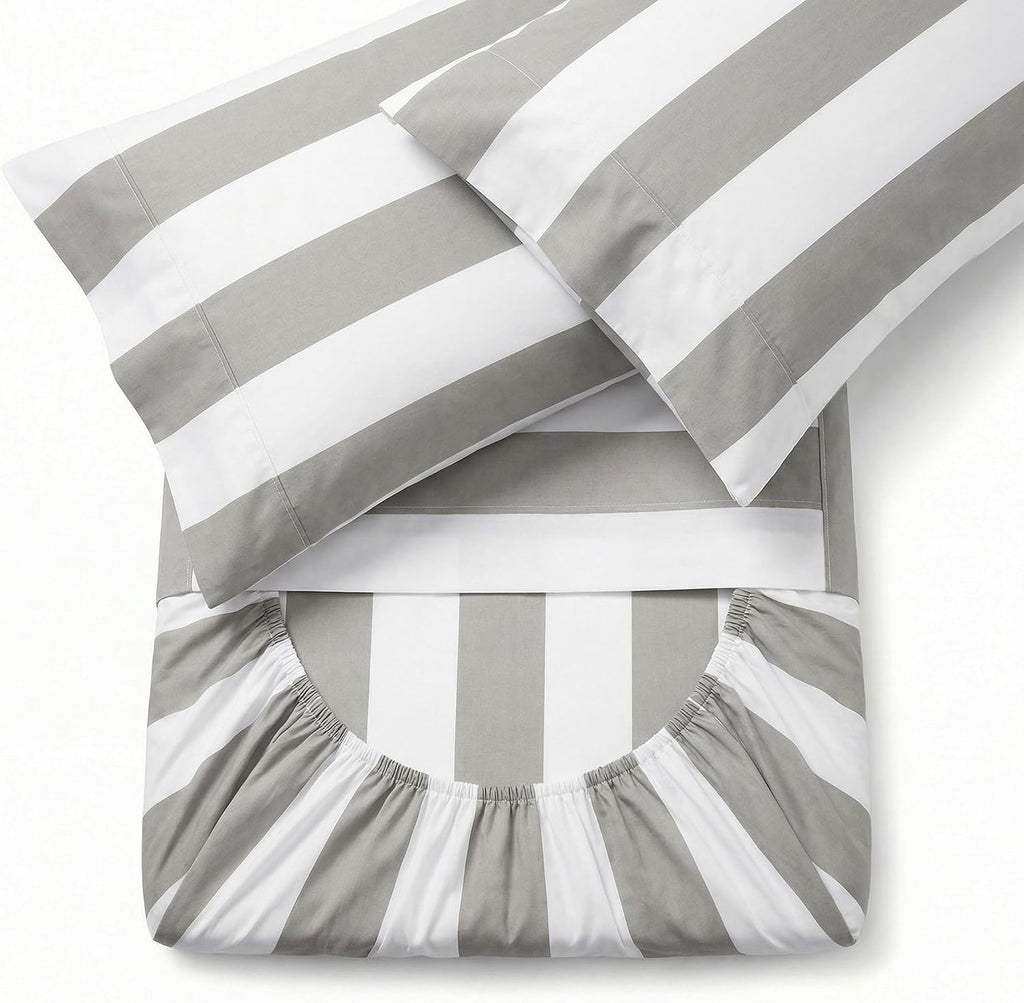 Perupima Peru Pima 415 Thread Count Percal King Sheet Set - 100% Peruvian Pima Cotton, 4 Piece (Flat, Fitted, 2 Pillowcases) - Cooling, Cri…