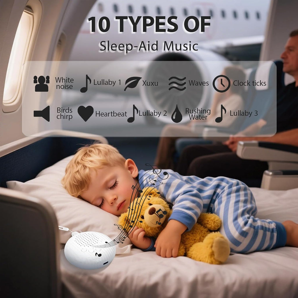 Rukico Sleep Machine with Automatic Noise Monitoring White Noise Sound Machine for Adults & Kids, Bedside Digital with 10 S…