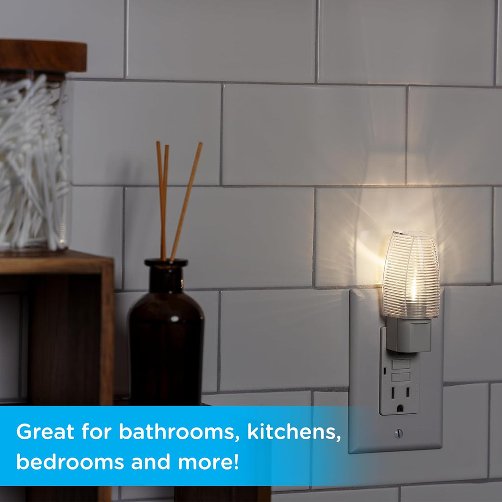 Lights by Night LED Night Light, Plug-in, Dusk to Dawn Sensor, Warm White, UL-Certified, Energy Efficient, Ideal Nightlight for Bedroom…