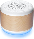Monerr Solid Wood White Noise Sound Machine for Baby Adults Kids Sleep Sound Machine with 24 Soothing Sounds 8 Colors Night Light Timer Set…