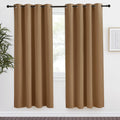 NICETOWN Gold Brown Curtain 78 inch Long, 1 Panel, W55 x L78, Grommet Blackout Thermal Insulated Room Darkening Sound Reducing Window…