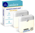 2 Pack] Cruise Cabin Magnetic Night Light with Motion Sensor USB Rechargeable – LED Motion Sensor Light – Warm White – for Carnival…
