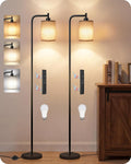 2Pack Dimmable Floor Lamp for Living Room with Remote and Foot Switch, Modern Standing, Corner Lamp,10W Bulb 3 Color Temperatures, for…