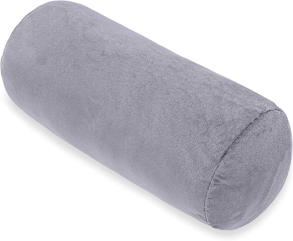 1Middleone 1 MIDDLE ONE Bolster Pillow with Removable Velvet Cover, Round Cylinder Neck Roll Pillow for Head, Back, Leg Support, Decorative…
