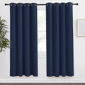 NICETOWN Blackout Curtain Panel, Navy Blue, 55 inches Wide by 78 inches Long, 1 PC, Light Blocking Room Darkening Drape/Drapery for…