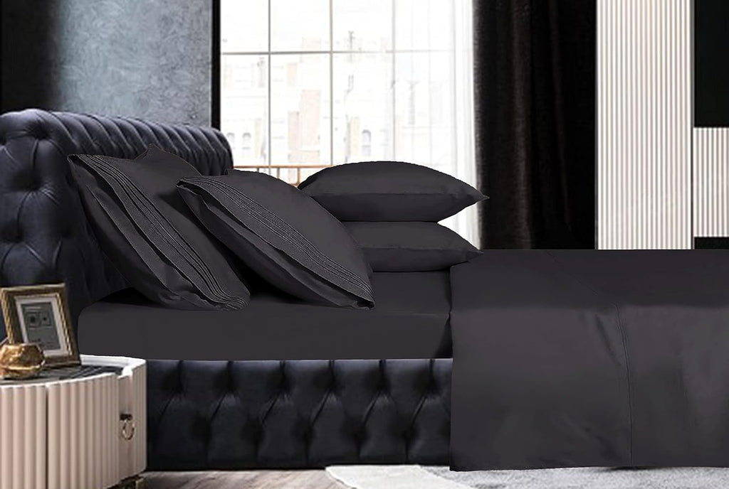 MocassiLuxuryBedding Mocassi Full Sheet Set - Luxury Hotel 1800 Premier Bedding Sheets & Pillowcases - Ultra Soft Breathable & Cooling Bed…