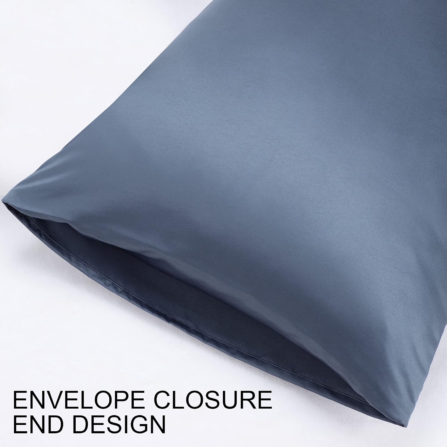 uxcell 2 Pack Silk Satin Pillowcase for Hair and Skin, Cool, Silky, Soft Breathable Pillow Cases Queen Size 20x30 Inch Sateen Pillowcase Sl…
