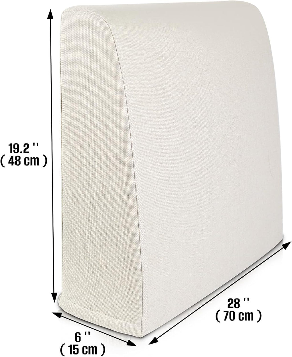 MMuteTouch Couch Back Cushions Pillows, Wedge Pillow for Couch & Bed, Back Lumbar Support Pillow, High-Density Foam Backrest Cushion with L…
