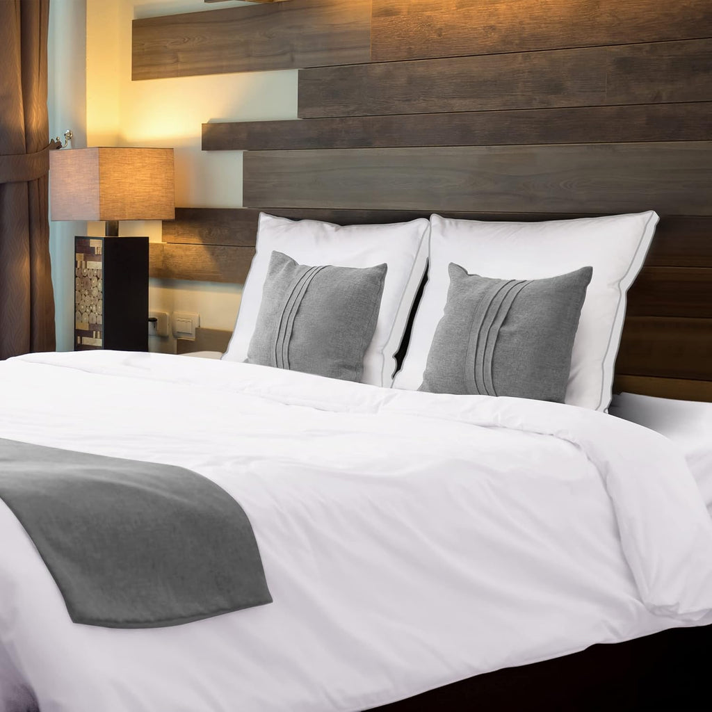 Utopiabedding Utopia Bedding Bed Pillows for Sleeping Euro Pillows (White), Set of 2, Soft & Fluffy Pillow with Down Alternative Filling, C…
