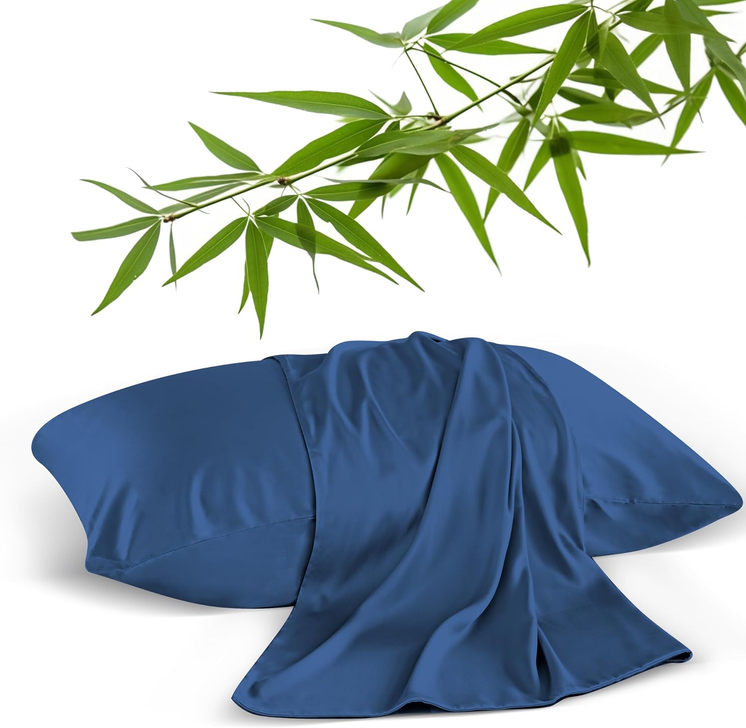 ShunjieHome 4 Pack Bamboo Viscose Pillow Protectors Toddler Size, 400 Thread Count Cooling Zippered Pillowcases for Hot Sleepers & Night Sw…