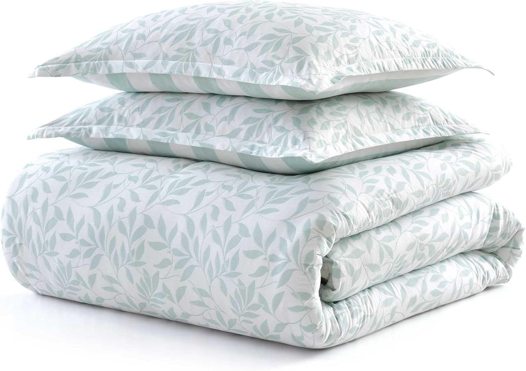 MarthaStewart Martha Stewart - Twin Duvet Cover Set, 100% Naturally Soft & Breathable Cotton Bedding, Lightweight for Year Round Comfort, 2…