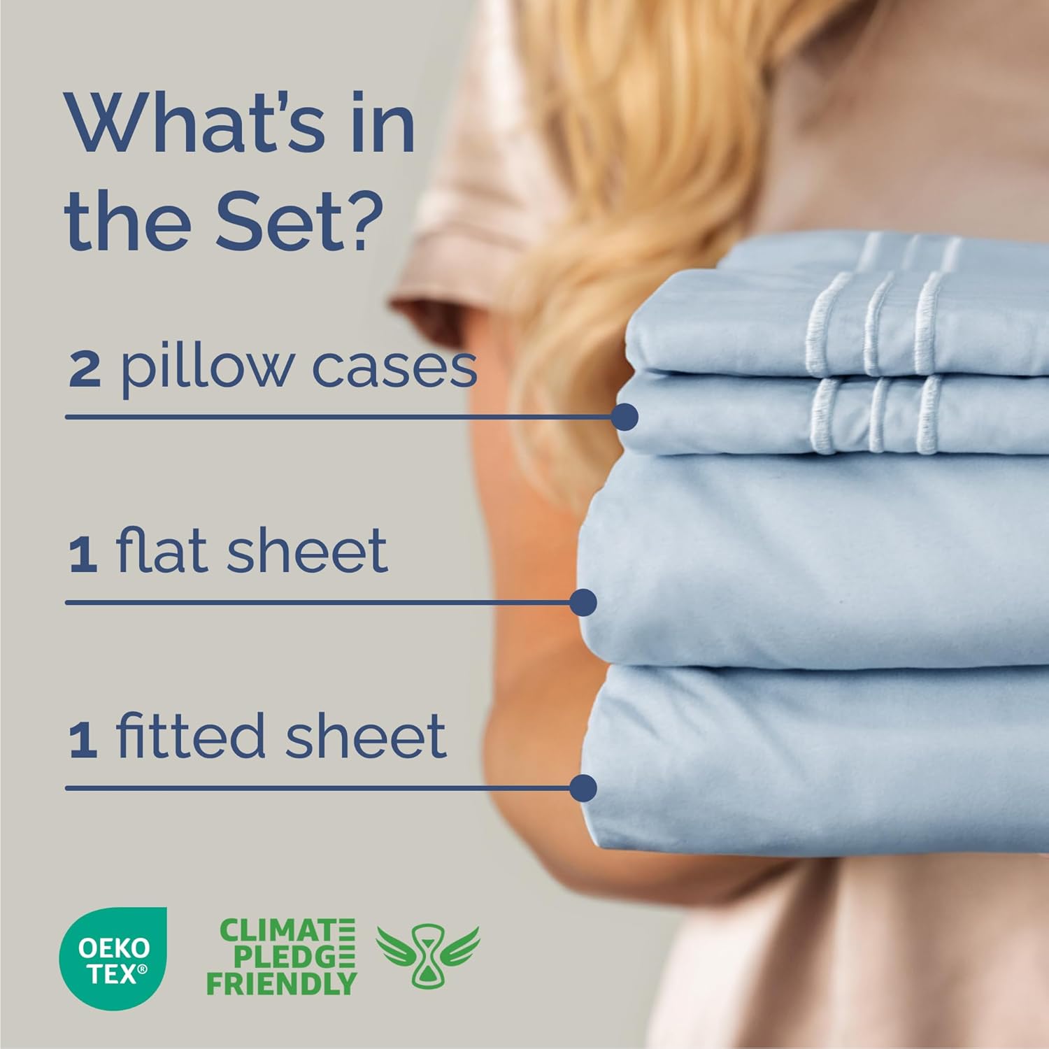 Queen Size 4 Piece Sheet Set - Comfy Breathable & Cooling Sheets - Hotel Luxury Bed Sheets for Women & Men - Deep Pockets, Easy-Fit…