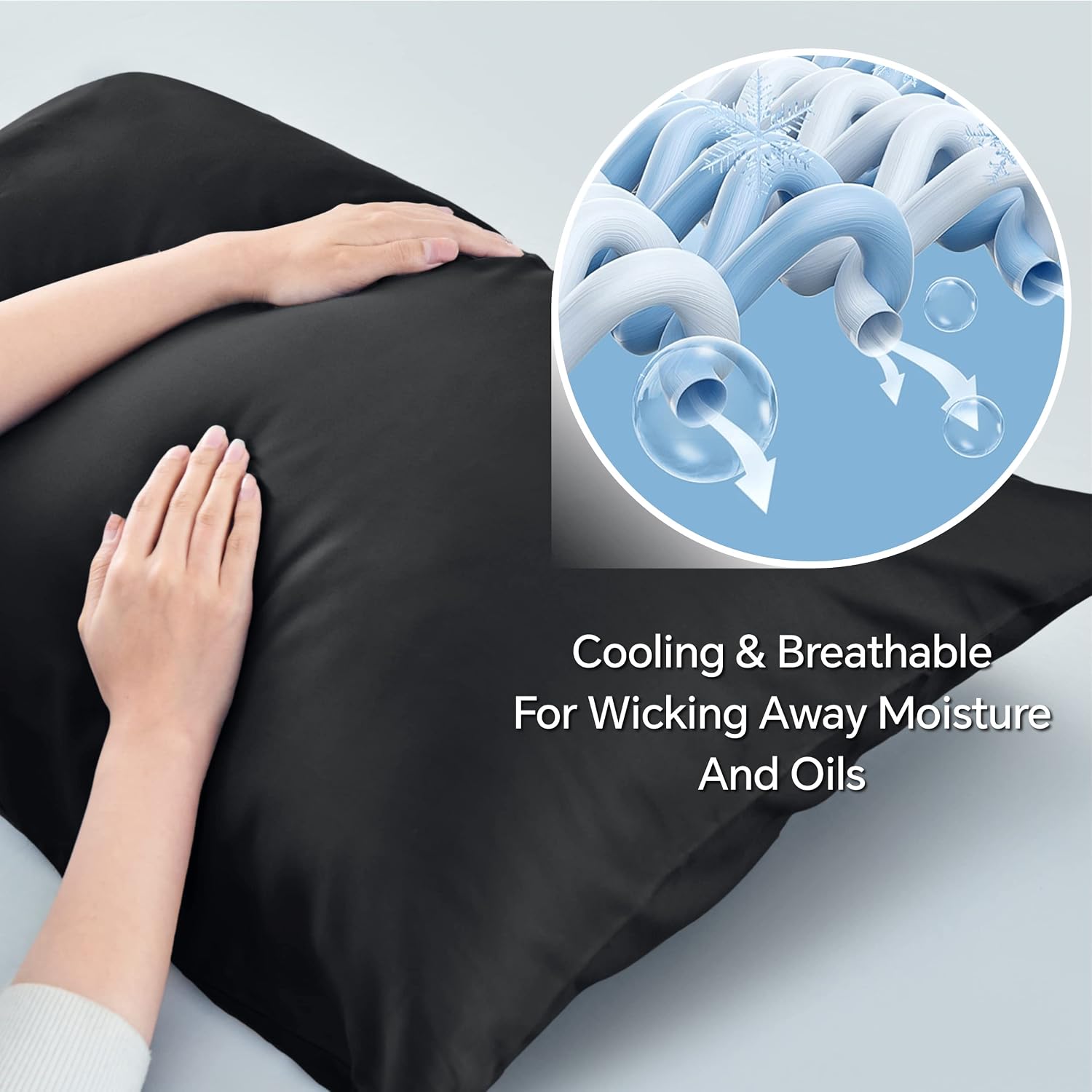 Bedelite King Size Pillow Cases Set of 2, Rayon Derived from Bamboo, Cooling Pillow Cases for Hot Sleepers & Night Sweats, Breathable and S…