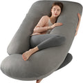 BATTOP Pregnancy Pillows with Cooling Cover, Maternity Body Pillow for Sleeping, Support for Back, Hips, Legs, Belly for Pregnant…