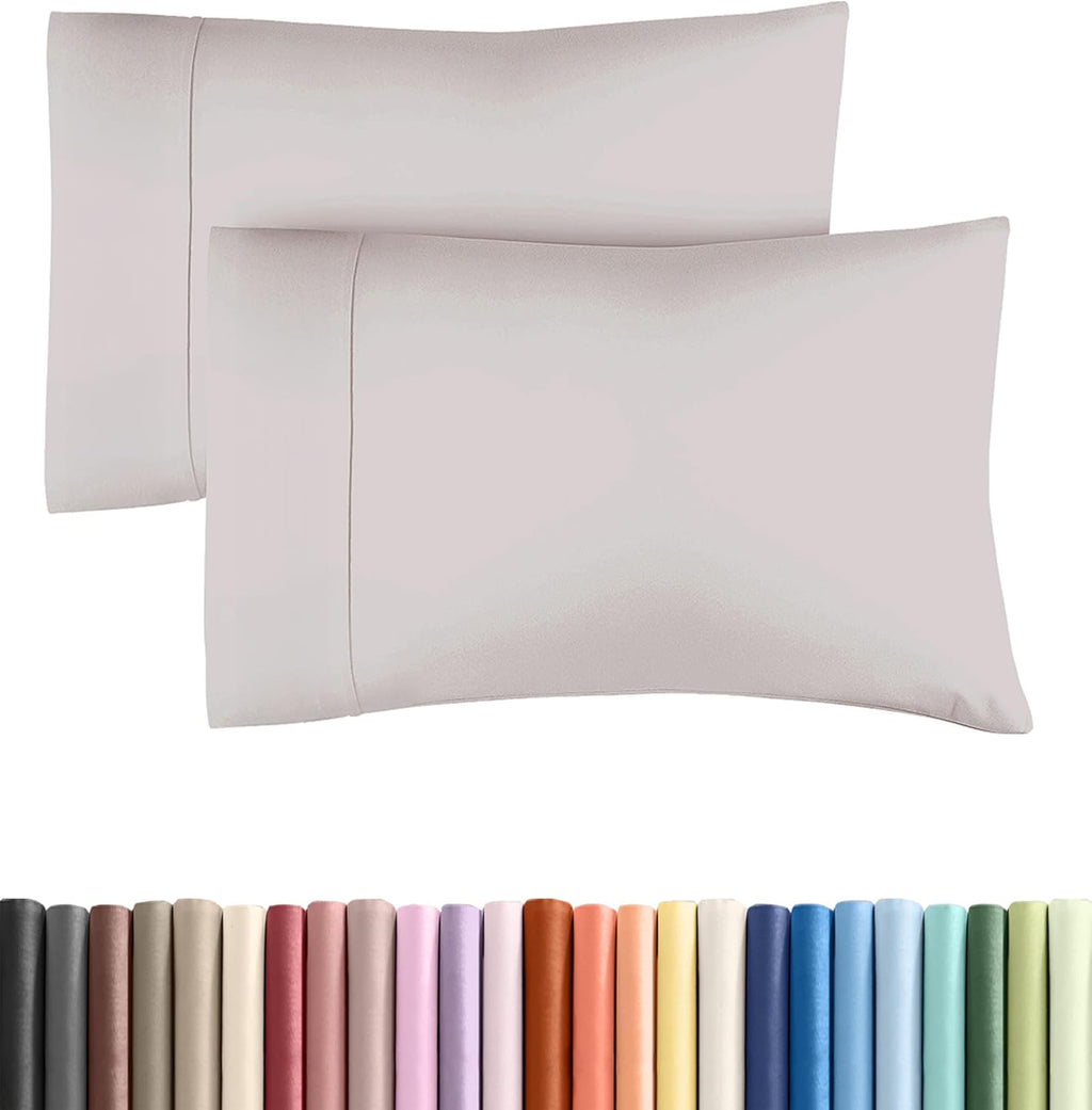 CGKUnlimited Queen Pillow Cases - 2 Pack - Super Soft Pillowcase Covers - Envelope Enclosure - Hotel Quality Pillow Protectors - Wrinkle Fr…