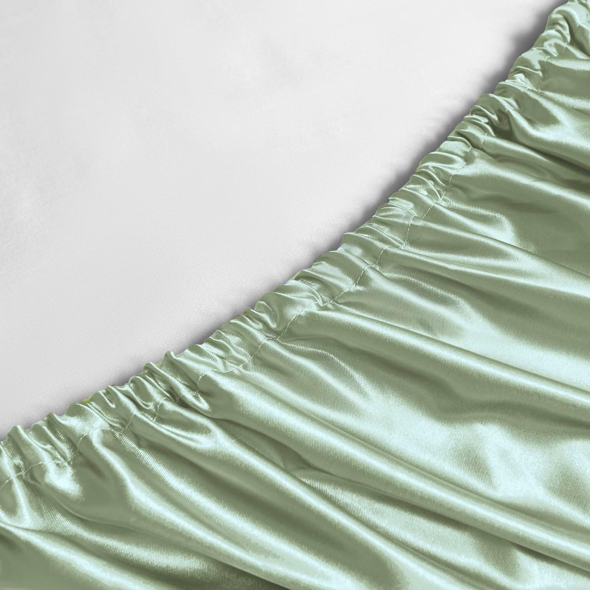 Golal Satin Sheets King Size - 4 Pieces Luxury Silky Soft Bed Sheets, Wrinkle-Free Sage Green Satin Silk Sheet Set with 1 Deep Pocket Fitte…
