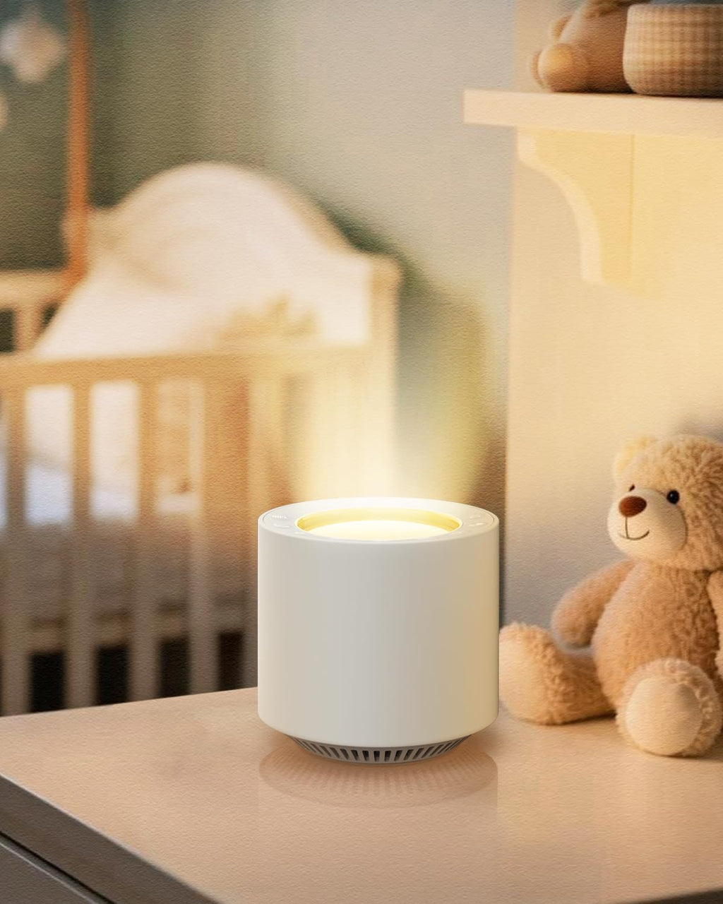 PureNurt White Noise Sound Machine: Red Light relaxation Sleep Sound Machine with 38 Soothing Sounds & Calming Womb Soother…