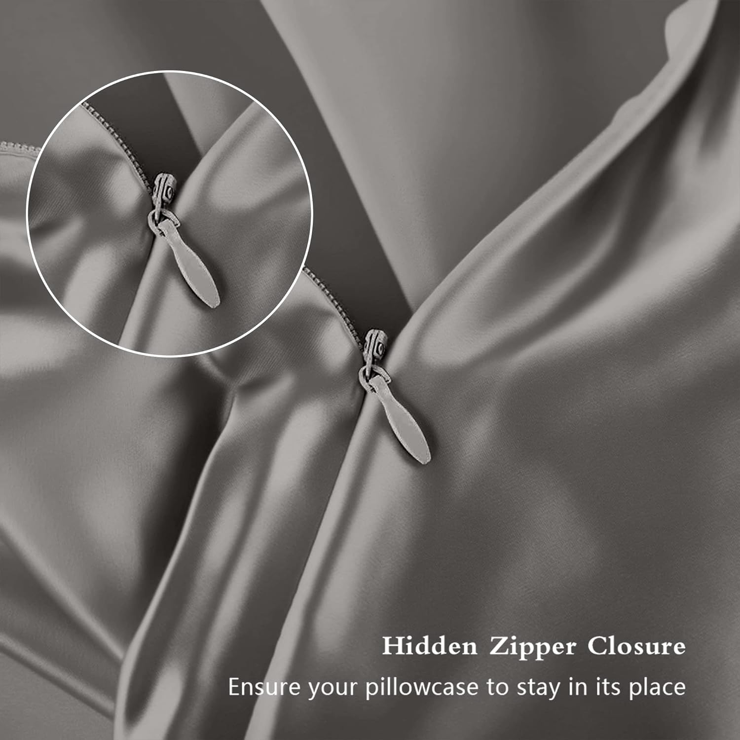 Home Silk Pillowcase for Hair and Skin, Mulberry Silk Pillow Cases Standard Size, Anti Acne Cooling Sleep Both Sides Natural Silk Satin Pil…
