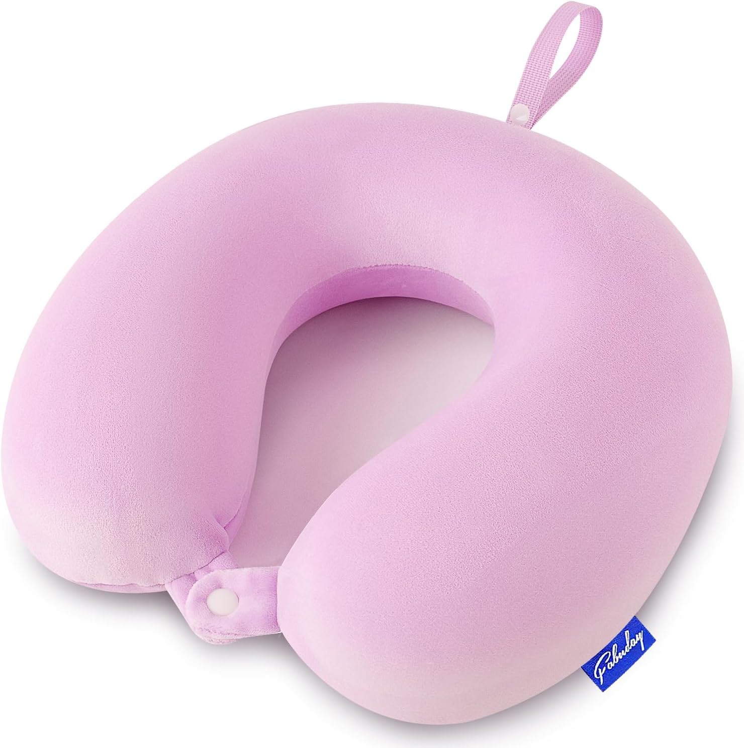 Fabuday Travel Pillow Memory Foam for Airplanes - Neck Pillow for Traveling, Car, Home, Flight Pillow for Sleeping with Attachable Snap Str…