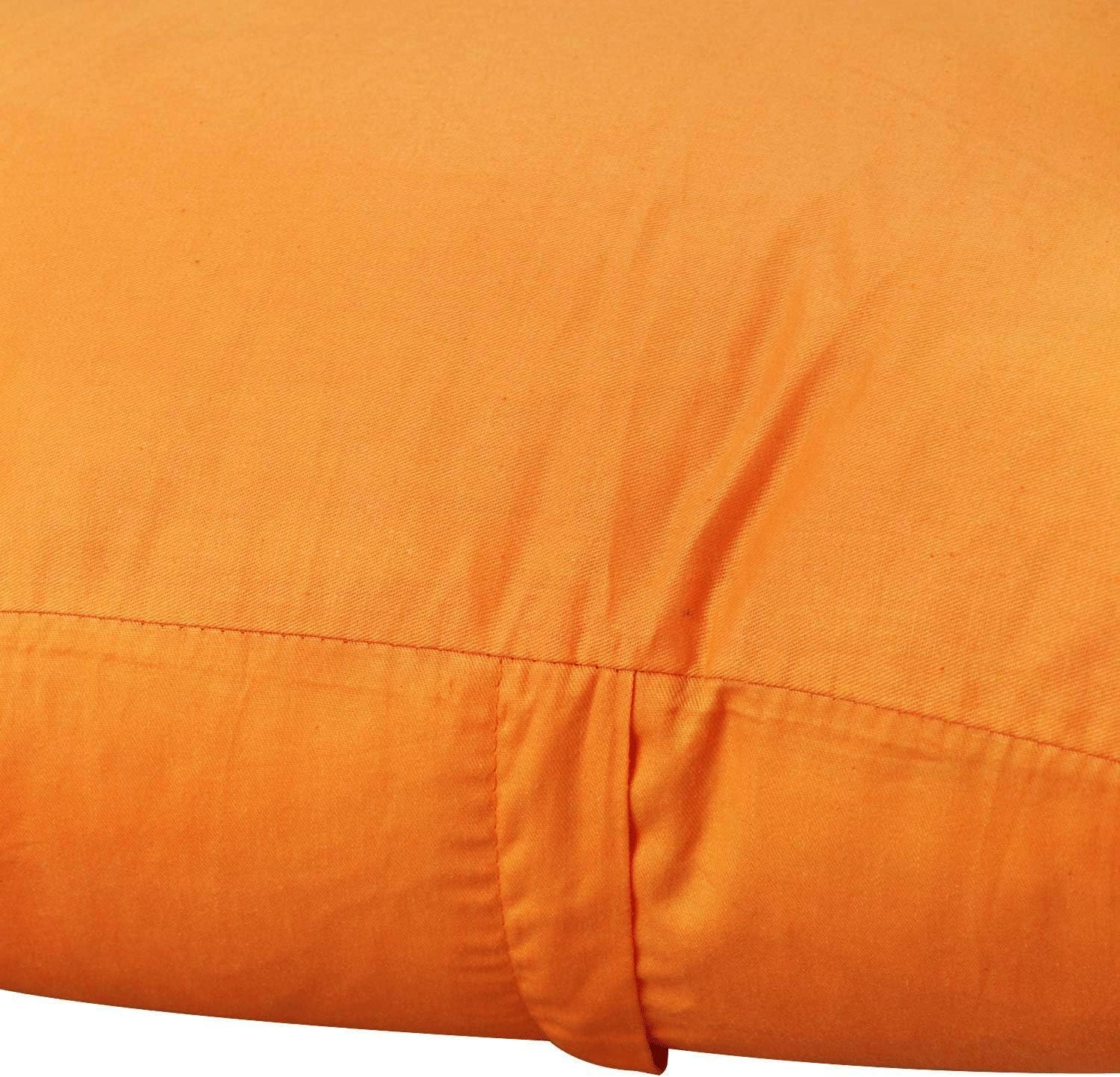 Thmyo 4-Pack 100% Cotton Comfortable Solid Decorative Throw Pillow Case, Thmyo Square Cushion Cover Pillowcase Sublimation Blank Pillow Cove…