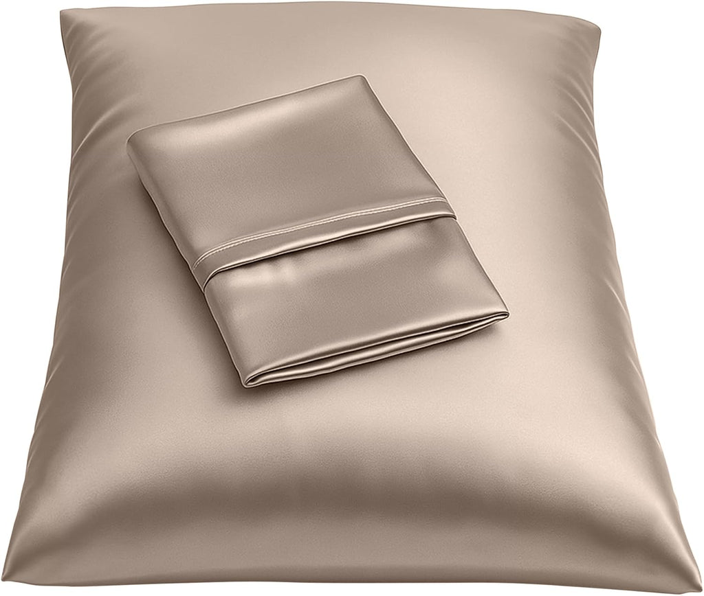 Blissford Satin Pillowcase with Zipper, for Hair and fabric comfort, Feels Soft and Cool Like a Silk Pillowcase, Satin Pillow Cases 2…